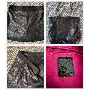 Maggie Lane textured skort sz 8 with Style & Co tote with similar textured look